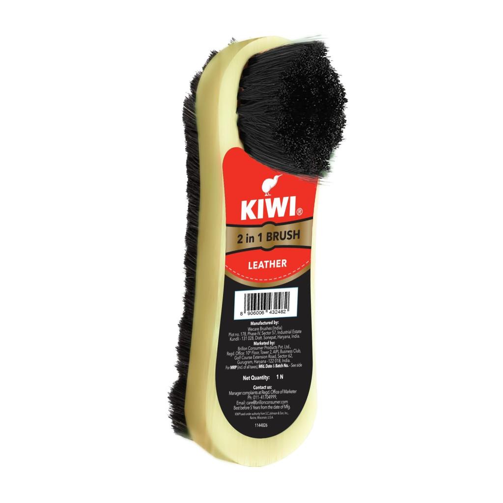 Kiwi Щетка 2-в-1 для чистки и полировки обуви