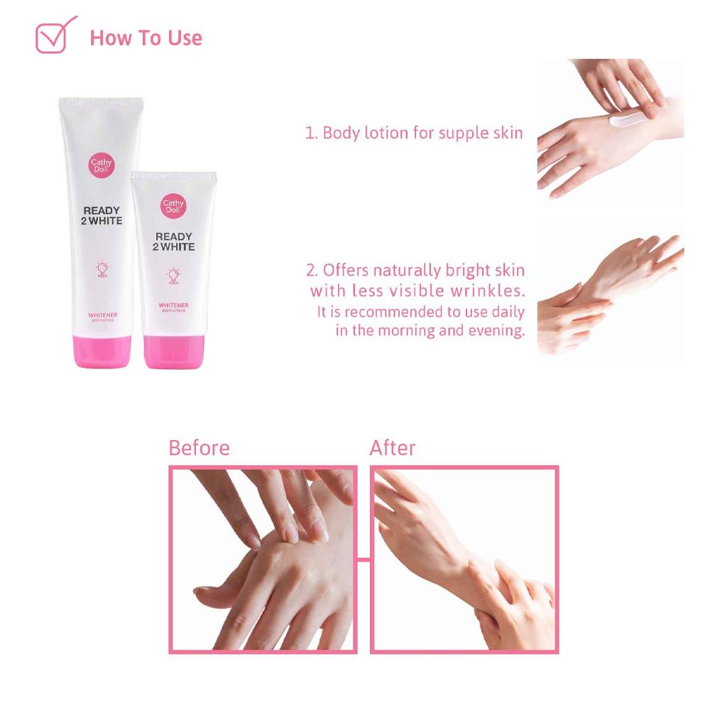 Karmart Cathy Doll READY 2 WHITE Whitener Body Lotion 150 мл - Тайский уход за кожей