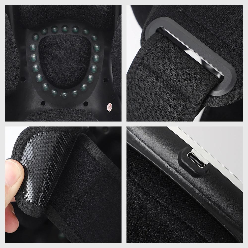 Electric Heating Knee Massager Vibrating Hot Compress Airbag Massage Red Light Joint Massage Rehabilitation Muscle Relief