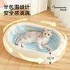 Large Cat Scratcher Bed Combo - Durable Cardboard Scratching Pad With Integrated Lounging Nest Indoor Cats