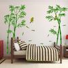 2 шт./набор Большая бамбуковая наклейка на стену для гостиной, дивана, ТВ-фона, теплый домашний декор, настенное искусство для кабинета
