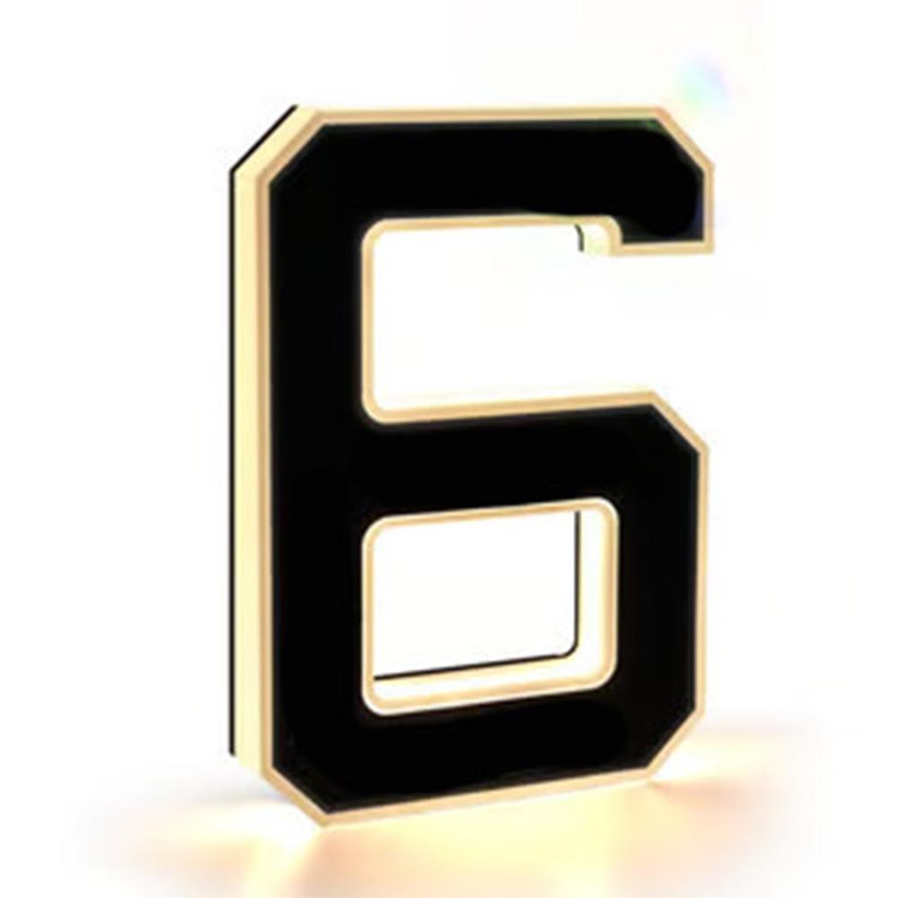 0-9 A-B Illuminated House Number Sign 12V Power Home Wall Decor Decor LED Address Sign Home Wall