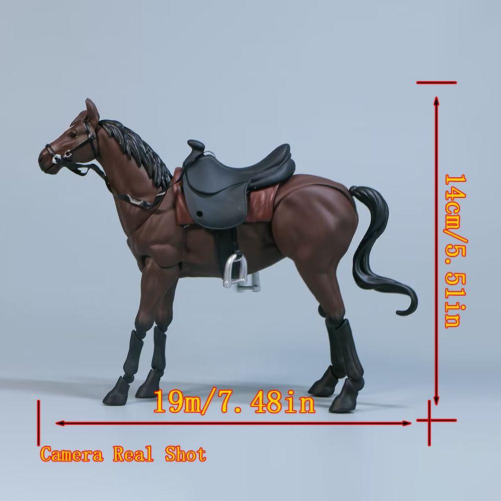 Креативная фигурка лошади 1/12 Животное Подвижная лошадь Для Figma Статуэтка Коллекционная модель Кукла Образовательная игрушка Подарки на день рождения детям