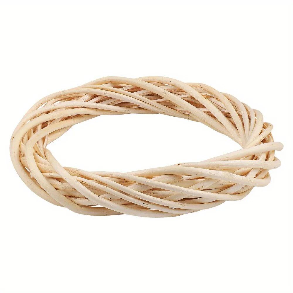 2026 Latest Models Wooden Wreath Handwoven DIY Making Materials for Front Door Wall Hanging Spring Summer Home Decor Wooden