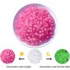100Pcs/Bag Acrylic Pony Beads Color-Changing Glow In The Dark Exquisite Mixed Colors Round Beads DIY Making Accessories Necklace Making Loose Beads