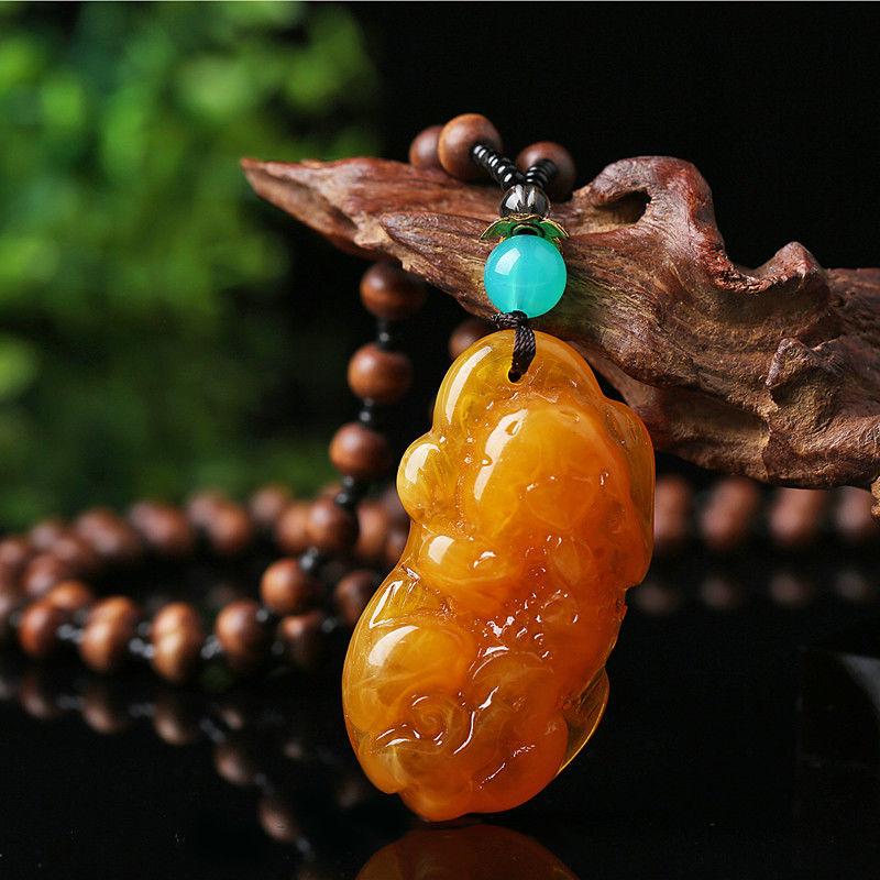 Этнический стиль бисерная подвеска из янтаря цепочка для свитера