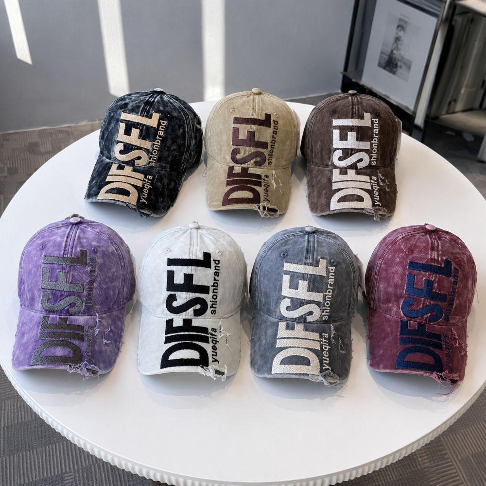 Letter Embroidered Men Women Baseball Cap Broken Style Peaked Cap Fashion Sun Hat Four Seasons
