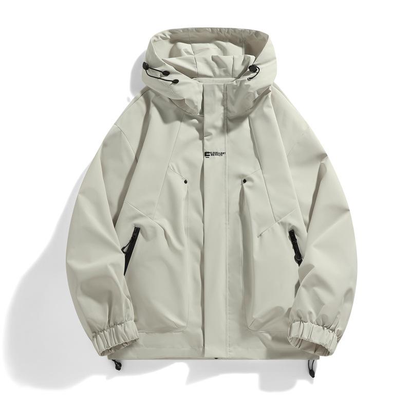 Американская куртка мужская Spring Mountain Outdoor Three-proof Casual Loose Tooling Hooded Jacket
