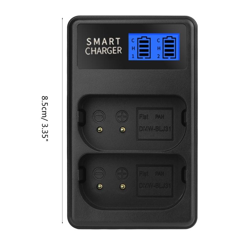 Портативные LCD Micro USB Зарядные устройства для DCS1 DCS1M DCS1R DCS1RM DCS1H Аккумулятора Удобное Двухслотное Зарядное устройство Замена