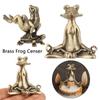 Подставка для благовоний Латунная лягушка Кадильница Настольное украшение Черепаха Лягушка Чайный питомец Ретро Скульптура животного