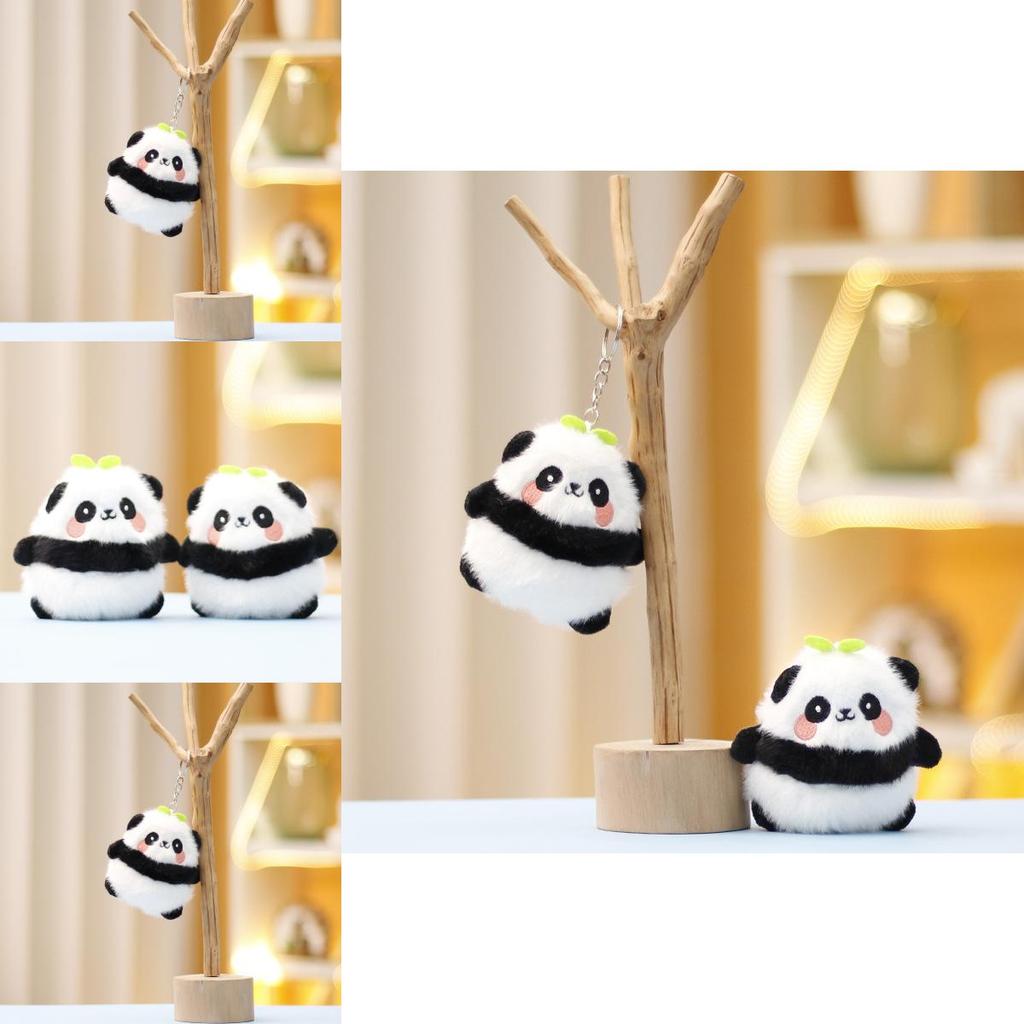 Delightful Plush Panda Keychain Cuddly Stuffed Animal Bag Charm For All Ages