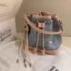 Nanfeng Versatile New Original Bread Puppy Sweet Dream Garden Bucket Bag Cowboy Canvas One Shoulder Crossbody Bag