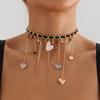 Аксессуары Кисточка Любовь Крест Бабочка Ключица Цепочка Женский Сексуальный Тренд Бриллиантовое Ожерелье Женский