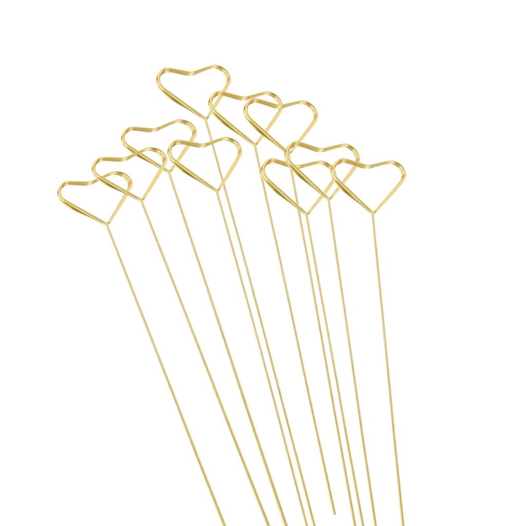 20Pcs Floral Card Holder Picks Metal Wire Place Card Holder Picture Holders Photo Stick Clip Floral Picks For Wedding Party