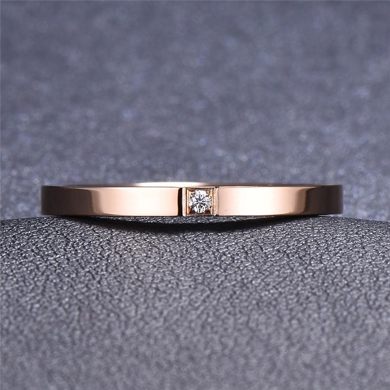 Медное кольцо со стеклянным камнем в цветах: серебро / розовое золото