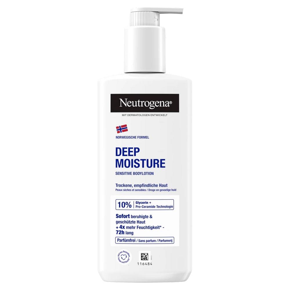 Neutrogena Body Lotion Deep Moisture Sensitive Unscented 250Ml