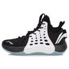 Li Ning SONIC 7 Ткань износостойкая дышащая средняя высота Баскетбольные кроссовки Мужские Черный Белый ABAP019-1