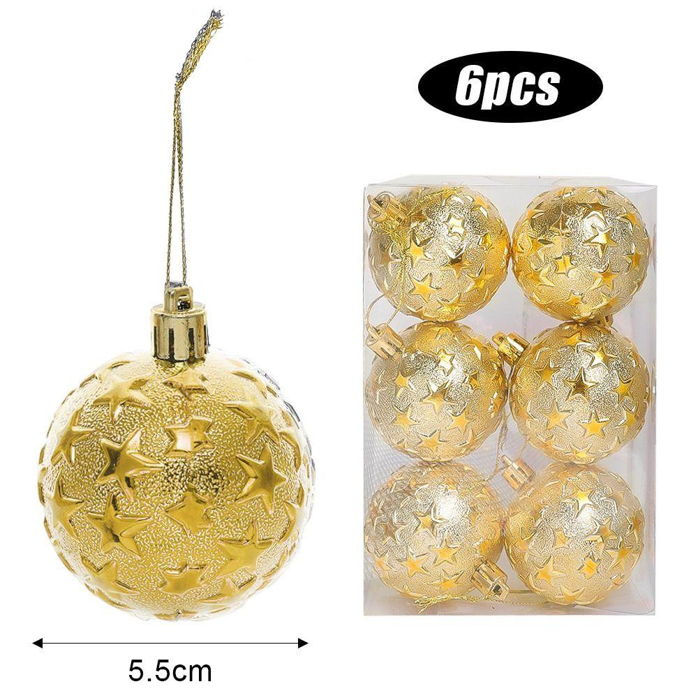 Милый рождественский шар-украшение Starc с гальваническим покрытием, ПВХ, подвеска, рождественский подарок, рождественские подвесные украшения для елки