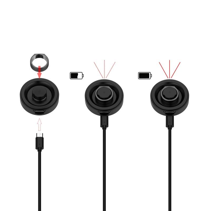 Зарядный кейс Портативный компактный зарядный бокс с кабелем USB-C Совместим для Oura Ring Gen3