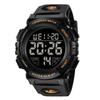 Digital Water Resistant To 50 Day of the LED Waterproof Sports Digital Instruction Manual Included Men's Watch, Meters, Date, Week, Alarm, Display,
