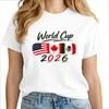 Чемпионат мира 2026 Футболка США Канада Мексика Футбольные футболки Женские футболки Хлопковые топы