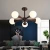 Chandelier Living Room Lights Simple Modern Walnut Dining Room Lights Log Lamps