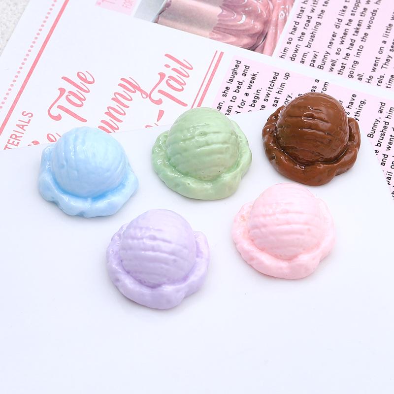 Красочные шарики для мороженого из смолы аксессуары: Чехол для телефона своими руками, заколка для волос, бижутерия и украшения, товары для творчества