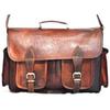 Vintage Camera Briefcase Satchel Soft Leather Laptop Messenger Bag Shoulder Men