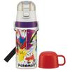 Kids' Stainless Steel Water Bottle, 2-Way, 420ml (Direct Drinking) or 350ml (Cup Drinking), Pok?mon Design, 23N, Kid-Friendly and Lightweight,