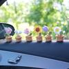 Handwoven Mini Potted Crochet Yarn Sunflower Car Interior Center Console Decoration Decorations Car Interior