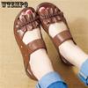 Soft and Comfortable Bottom Women's Flat Sandals Non-slip Simple Casual Style Work Shoes Artificial Leather Summer