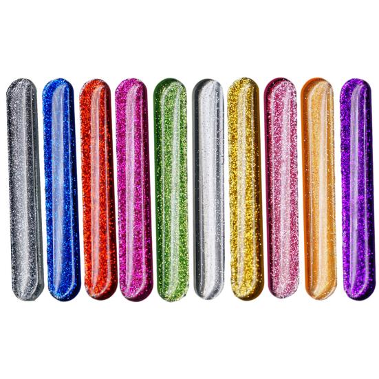 Красочные блестящие нано-стеклянные пилочки для ногтей, простое управление, профессиональный маникюрный лак, буферный уход за ногтями