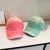 Spring and Summer Retro Trendy Brand Baseball Cap for Women Washing and Old Gradient Color Baseball Cap Korean Street Style Bent Brim Hat Men