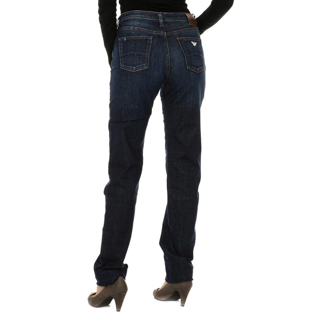 Длинные джинсы с эффектом потертости 6X5J85-5D0DZ для женщин