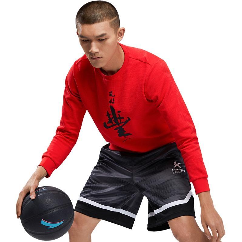 ANTA Sweatshirts Men's Black Crew Neck Moderate Regular 152011718-3