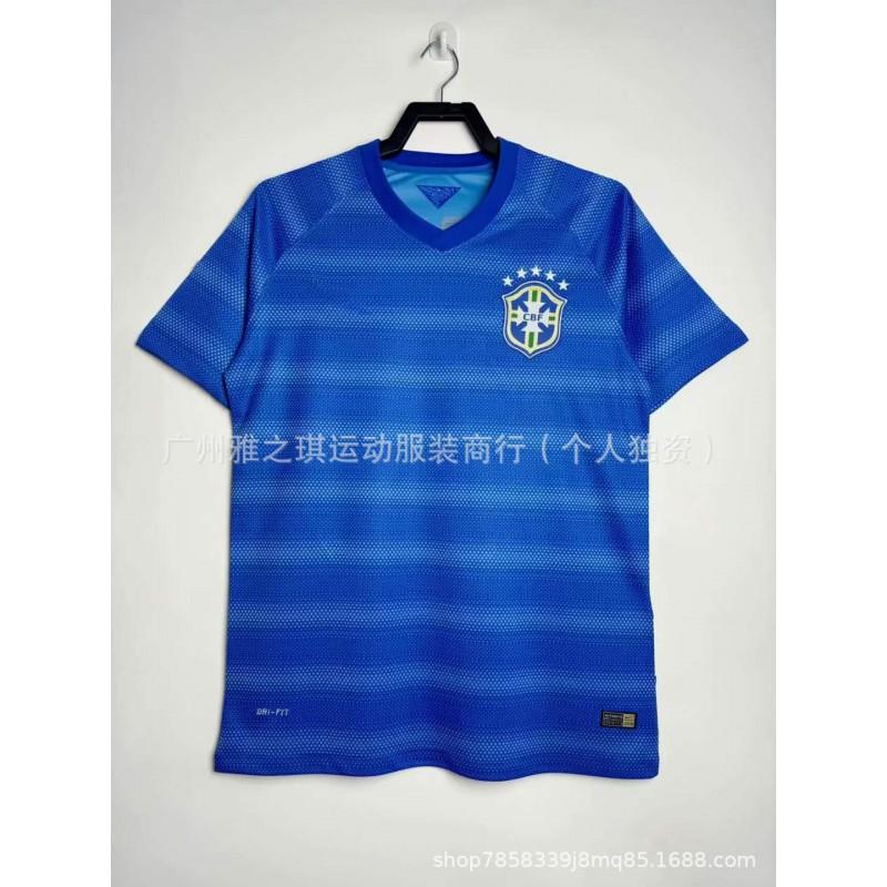 Brazil Retro Football Jerseys Short Sleeve Men Women Sports Training