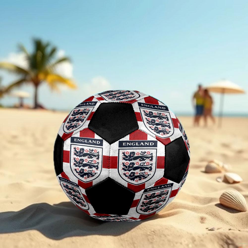 1pc England National Football Team Soccer Ball Size 5 Indoor Soccer Ball Fashion Colorful Backyard Game - Great For Sports Fans Gift HE24