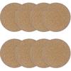 8PCS 3.5”/90mm Cork Coasters, Round Absorbent Drink Coasters for Coffee Table Protection, 0.15" Thick Natural Cork Mat for Hot Cups Home Office Bar