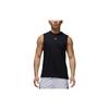 Solid Color Round Neck Pullover Graphic Print Slim Fit Sleeveless Vest Men Tops Black FN5857010
