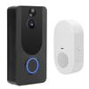 Умный дверной звонок Видео WiFi Беспроводной домофон Ночное видение Обнаружение движения Домашняя безопасность 1080P