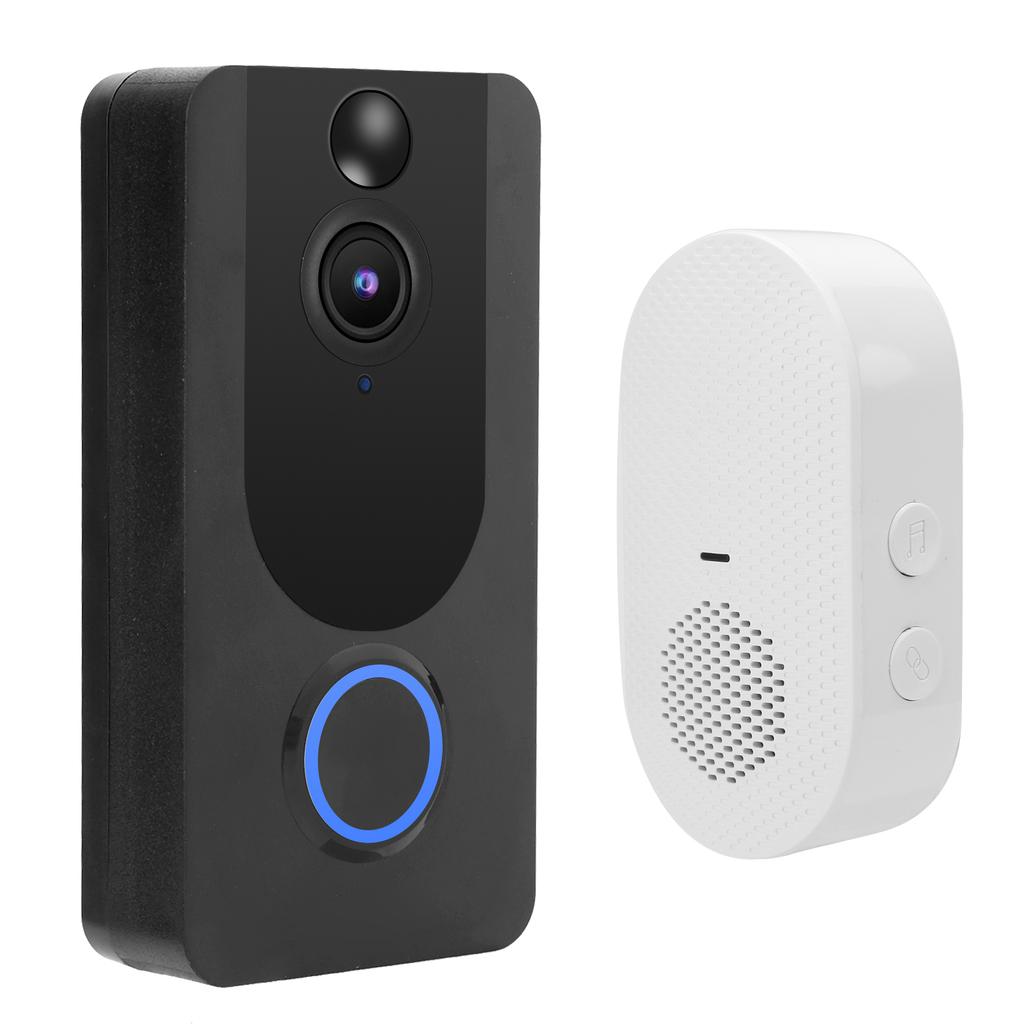 Умный дверной звонок Видео WiFi Беспроводной домофон Ночное видение Обнаружение движения Домашняя безопасность 1080P