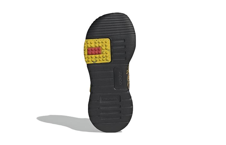 Детские кроссовки для бега LEGO x Adidas Racer Tr J Удобные Устойчивые к истиранию Низкие Черно-желтые Детские GW4002