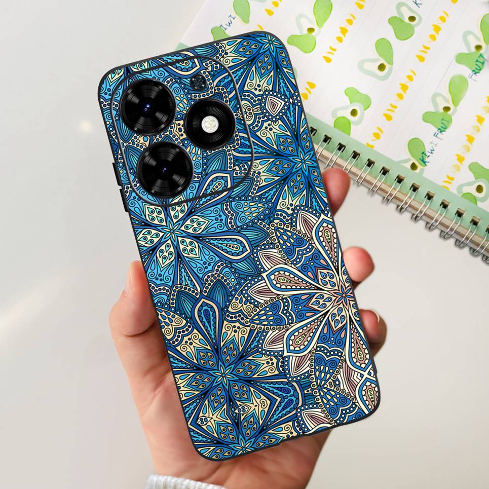 Чехол Funda Для Infinix Hot 40i Hot40i 2023 Новая Мода Задняя Крышка Цветная Печать Картины Чехлы Для Телефона На Hot 40 i Мягкий Матовый