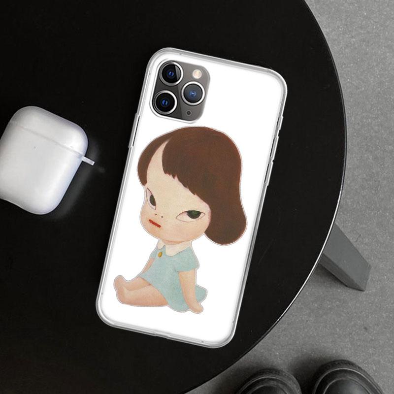 Чехол для телефона Y-Yoshitomo Nara для iPhone 11 12 13 Mini 14 15 Plus 16 Pro Max 17 Air 7 8 + SE Арт Индивидуальный Fundas 11 12 13