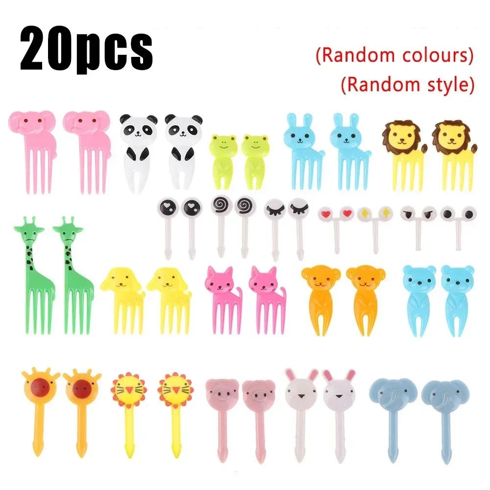 Animal Food Picks Mini Forks for Kids Cute Fruit Fork Bento Box Bento Acssories Food Decoration Fork Food Picks for Kids