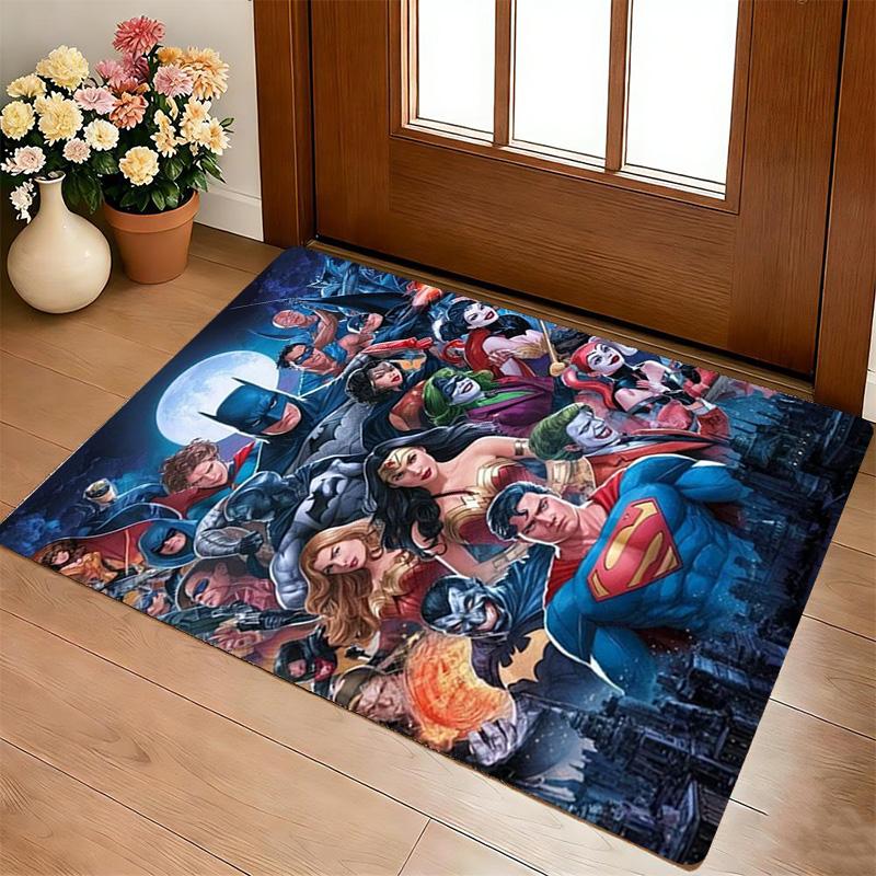 Superheroes Living Room Nonslip Area Rug Soft Carpet For Bedroom Game Playroom Sofa Office Home Decor Doormat Christmas Gift C9262022