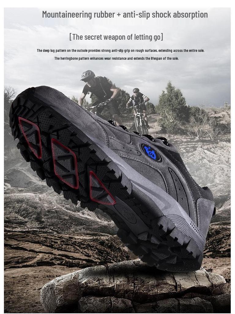 Men's Extra Large Winter Outdoor Cotton Hiking and Walking Shoes