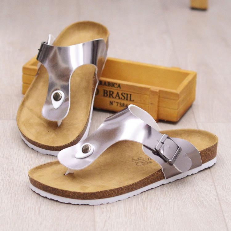 Flip Flops Men'S Leather Mule Clogs Slippers High Quality Soft Cork Slides Footwear For Men Women Unisex 35-45 Flip Flops