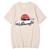 Футболки Harajuku Initial D, футболка унисекс большого размера, летняя футболка унисекс в стиле хип-хоп, забавная футболка GTR Vaporwave JDM с принтом автомобиля, повседневные топы унисекс