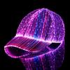 Multicolor LED Fiber Optic Light-Up Party Hat Visor Baseball Cap Christmas Gift